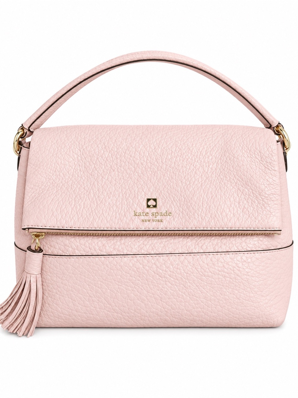 Kate Spade Southport Avenue Maria Pebbled Leather Bag - Pale Pink / Rosy Blush